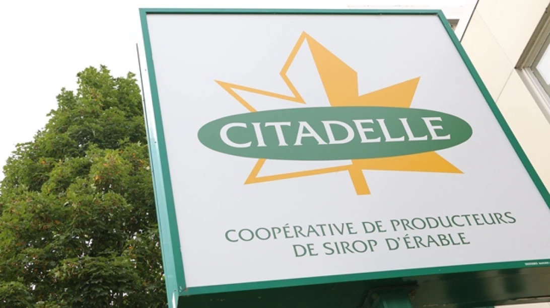 Image d'un panneau de la coopérative Citadelle.