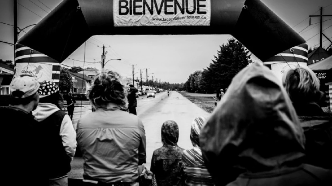 Photo d’un point stratégique du parcours du Défi La Coop Seigneurie.
