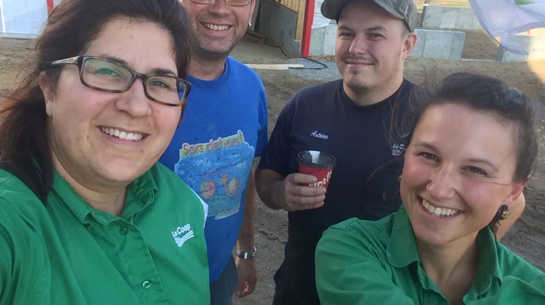 L'escouade de La Coop Montérégiennes.