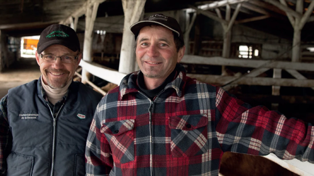 Photo des propriétaires de la Station génétique de la Beauce.