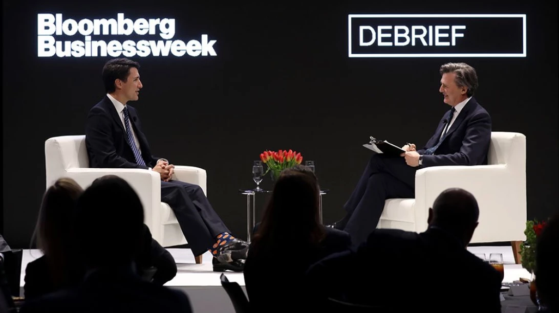 Justin Trudeau à Bloomberg.
