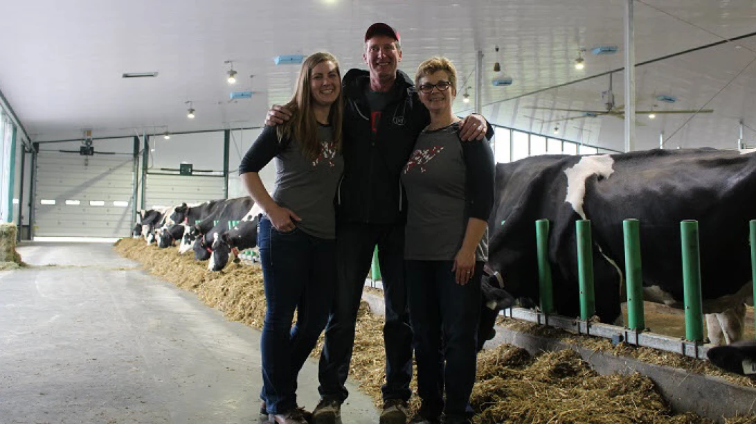 Gerry et Linda Overvest, et leur fille Morgan.