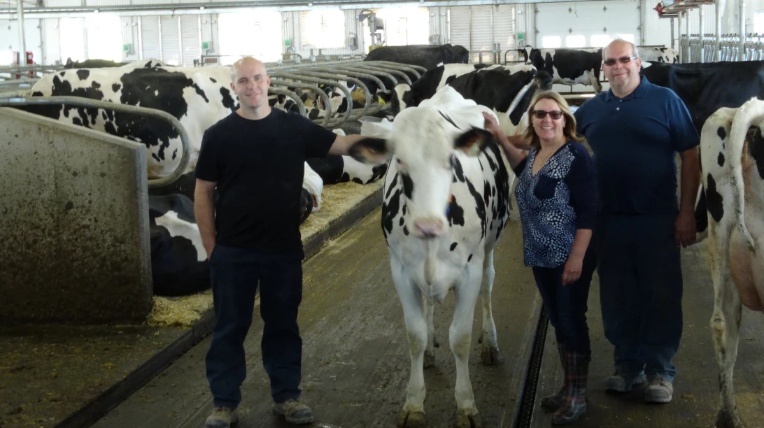 Guy Lefebvre en compagnie de ses parents Lucie Talbot et Jean Lefebvre