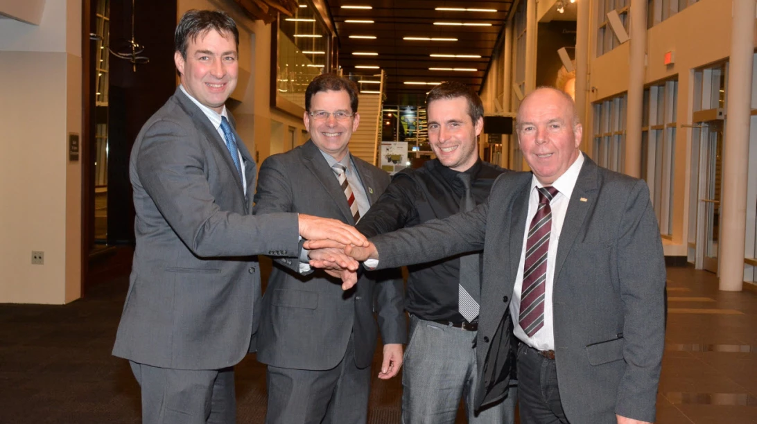 Marco Gagné, Denis Lévesque, Olivier Corriveau et Richard Dion.