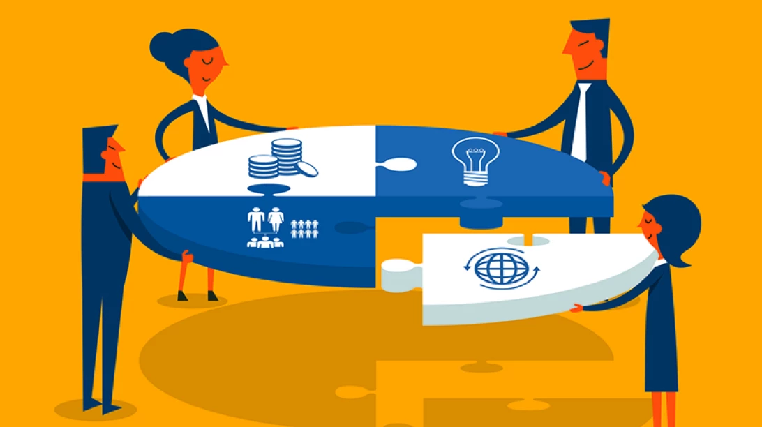 Personnes se partageant de l'équité