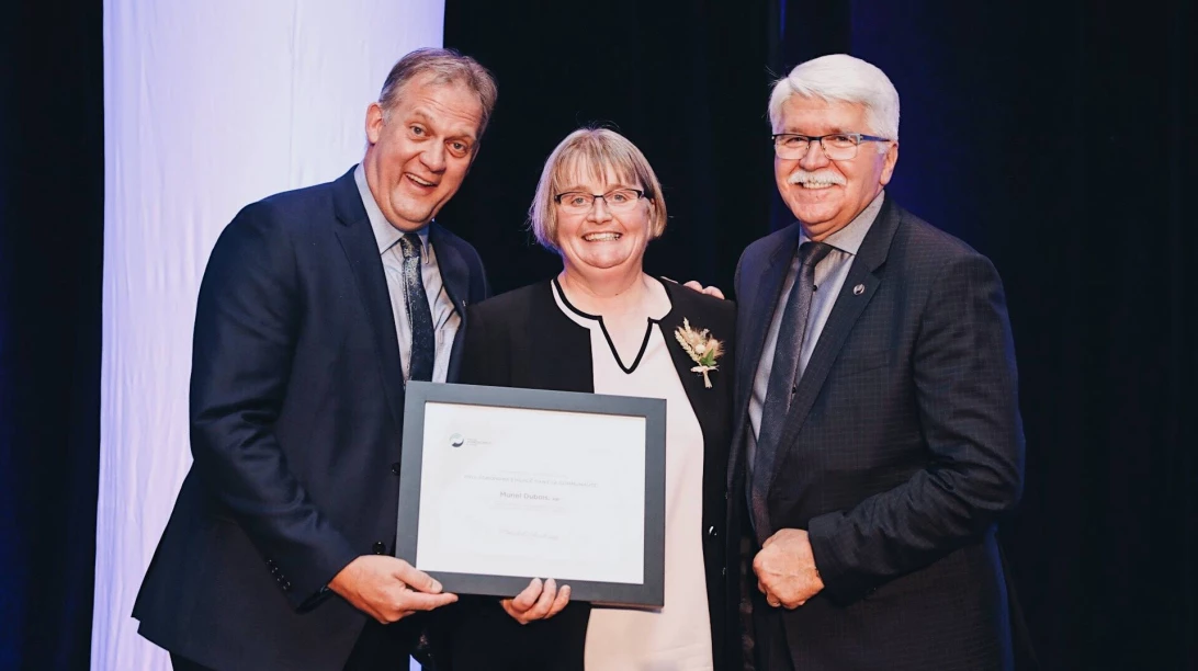Muriel Dubois, Martin Caron et Michel Duval.