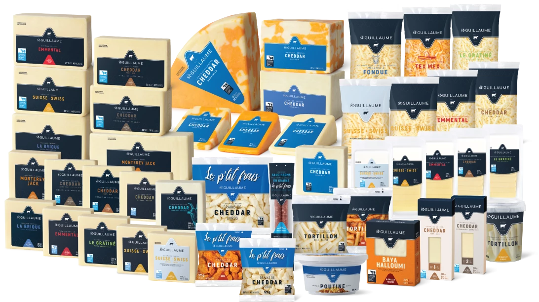 Différents fromages St-Guillaume.