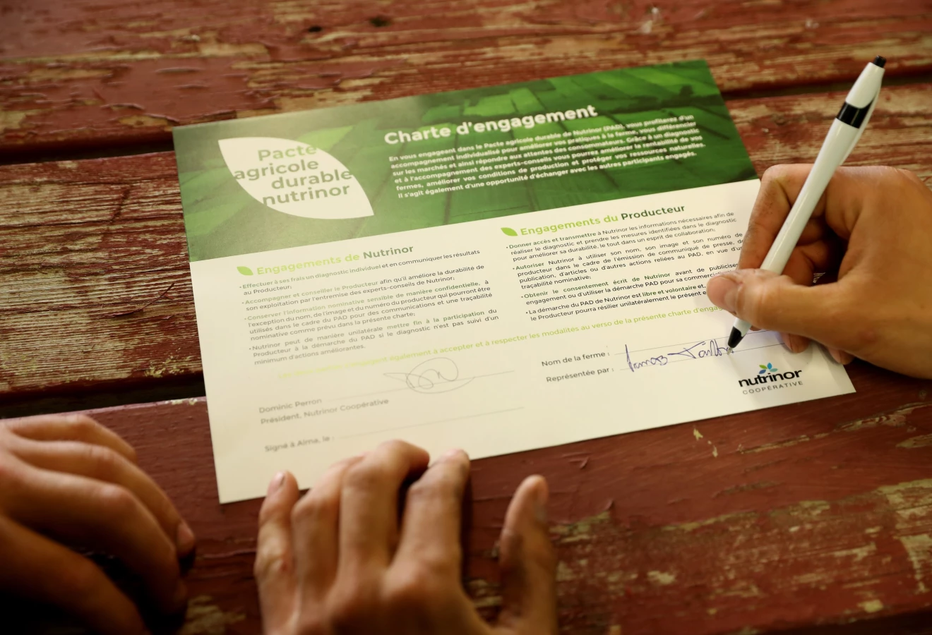 Signature du Pacte de Nutrinor