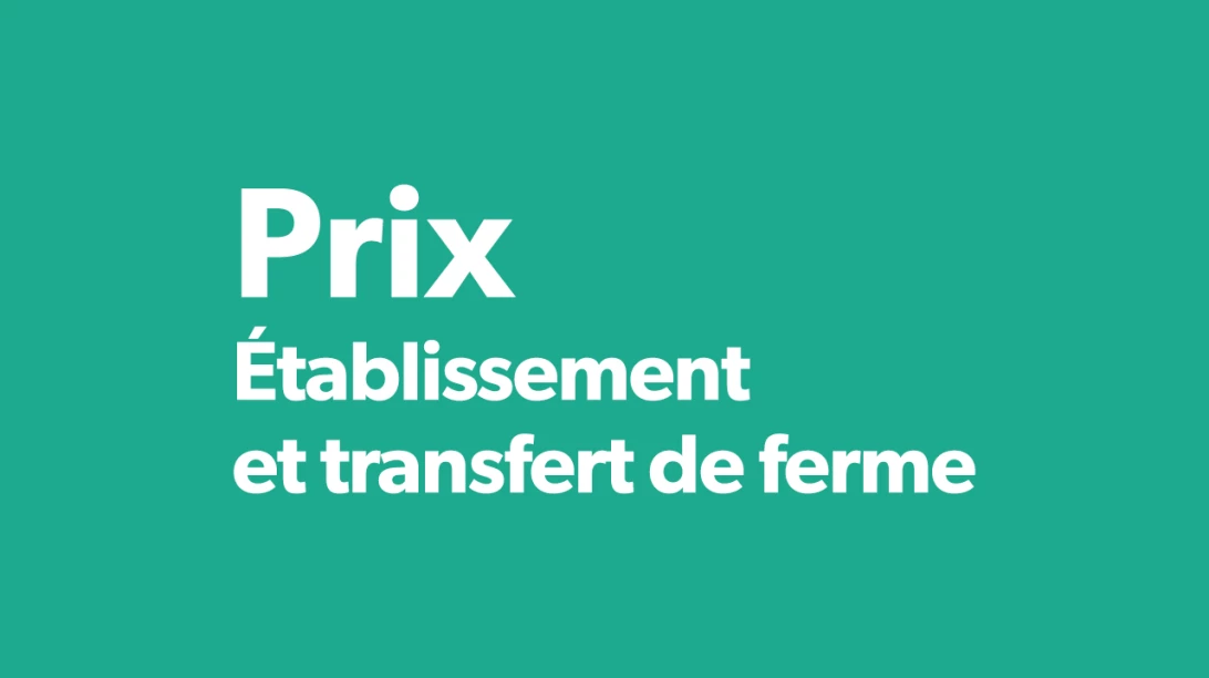 Logo Prix Établissement et transfert de ferme.