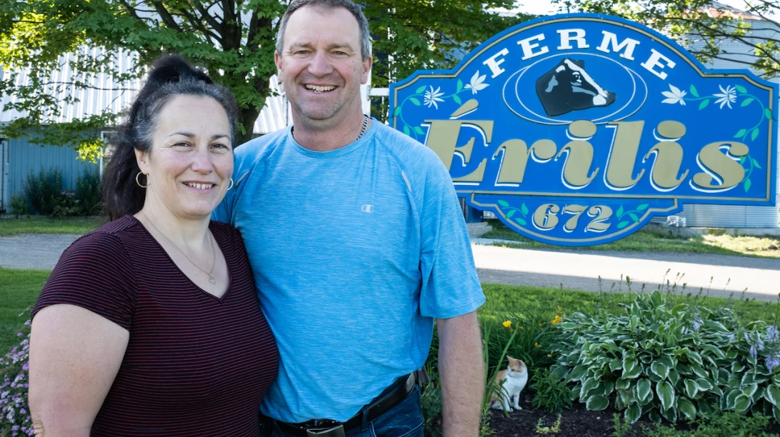 Lise Normand et Éric Houle, propriétaires de la Ferme Érilis