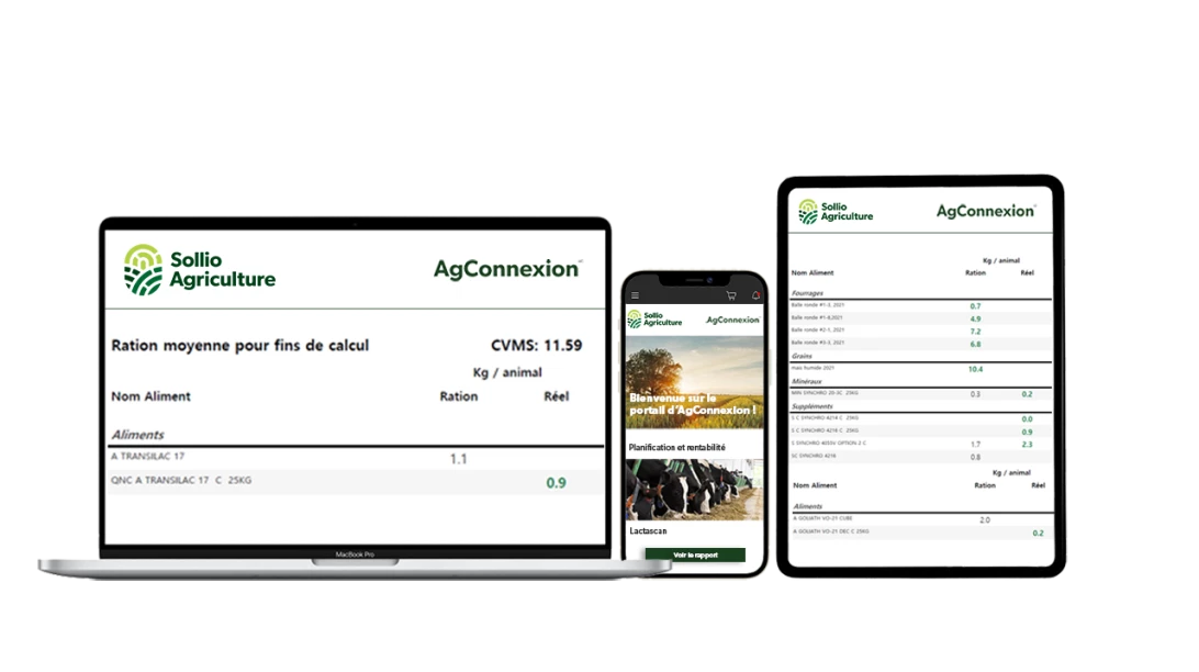 Saisie d'écran d'AgConnexion