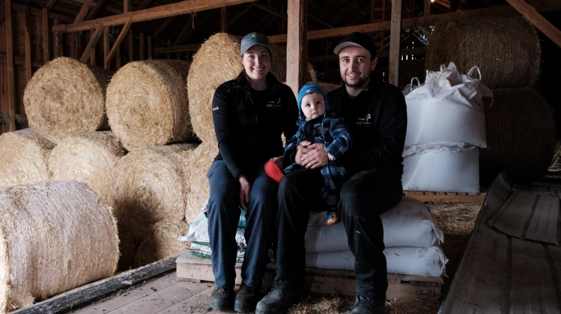 Sarah Genest et Claude Ouellet de la Ferme Lait'xcellence