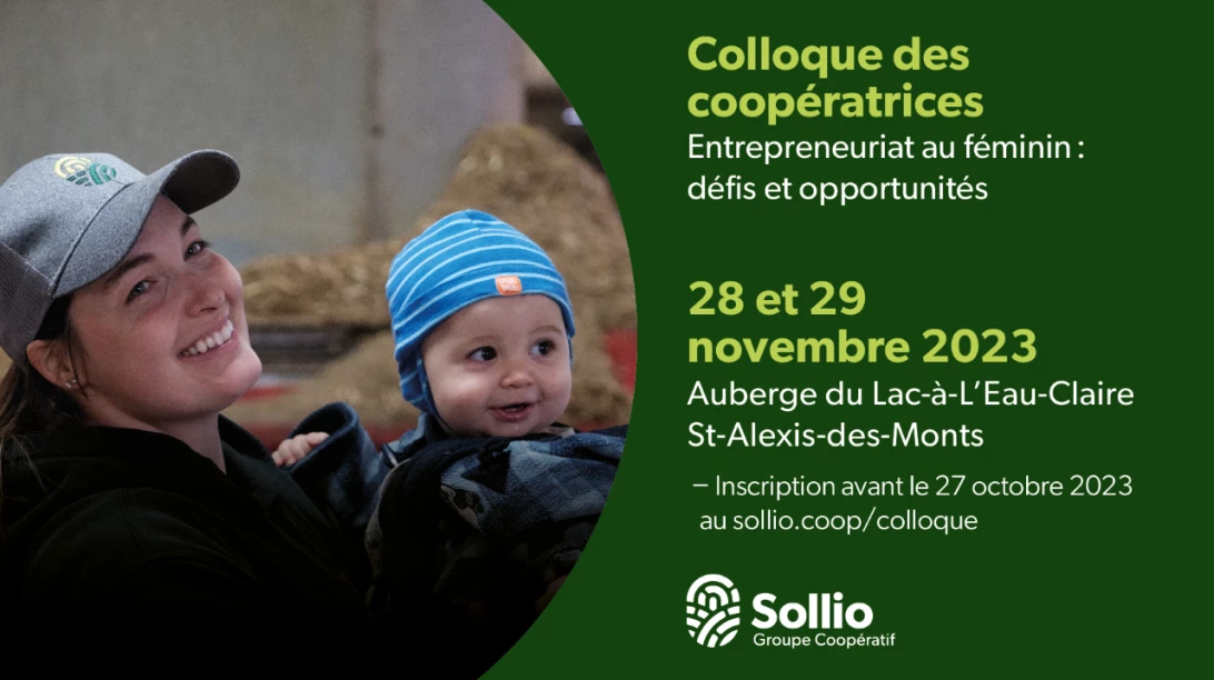 Visuel pour le Colloque des coopératrices 2023