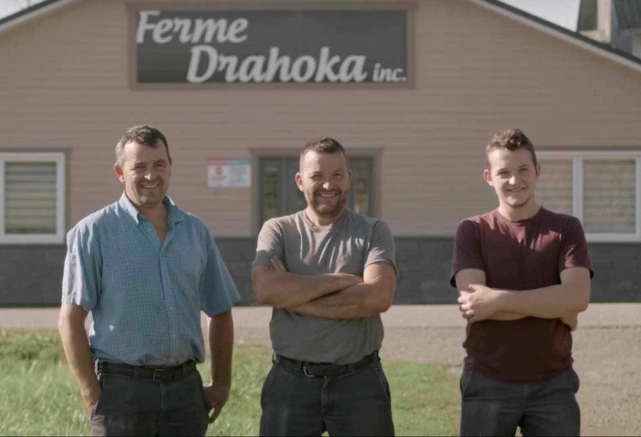 Francis, Sylvain et Maxim Drapeau, de la Ferme Drahoka Inc., de Kamouraska
