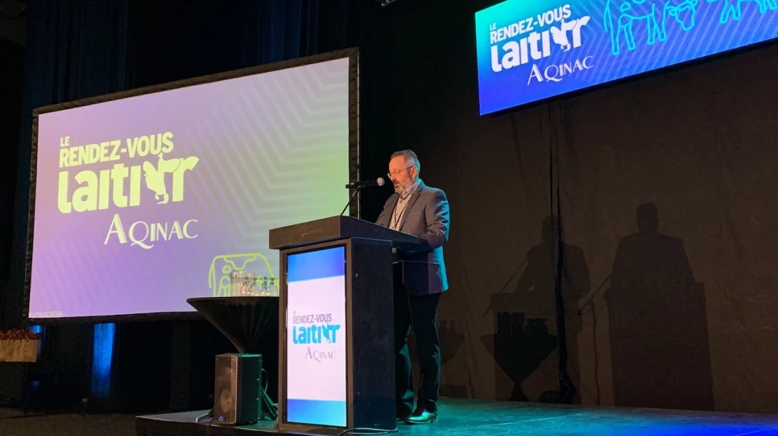 Hugues Ménard, président comité du RDV laitier AQINAC