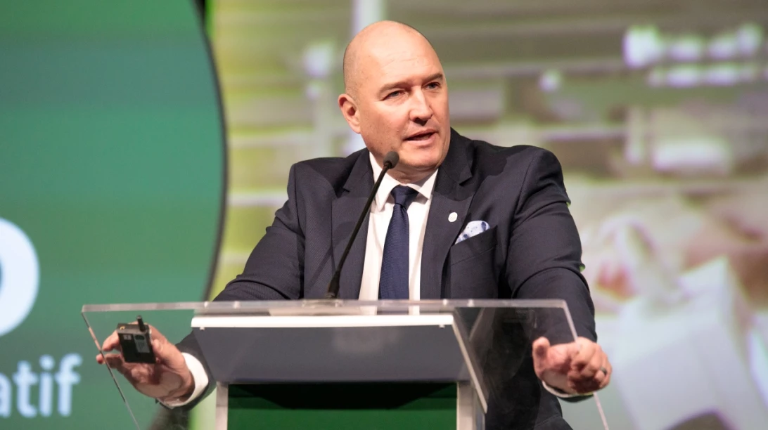 Pascal Houle, chef de la direction de Sollio Groupe Coopératif, à l'AGA 2024