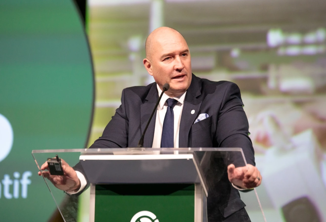 Pascal Houle, chef de la direction de Sollio Groupe Coopératif, à l'AGA 2024