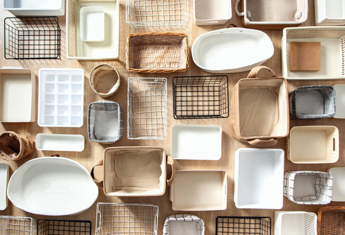 Paniers de rangement