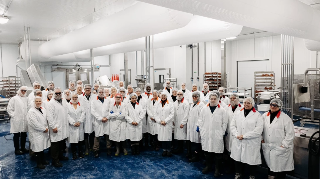L'équipe de l'usine de transformation de viandes d'Alma