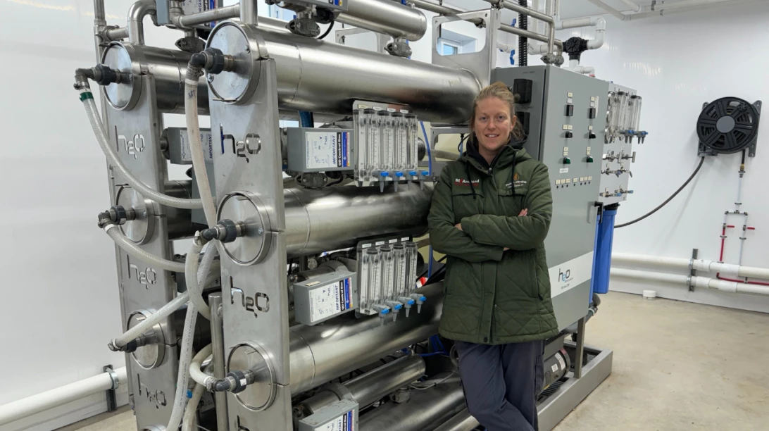 Marie-Pier Béliveau devant son évaporateur électrique