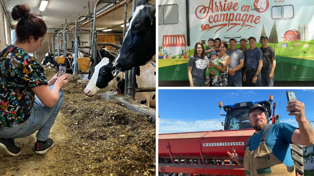 Exemples de photos pour les réseaux sociaux des fermes participantes
