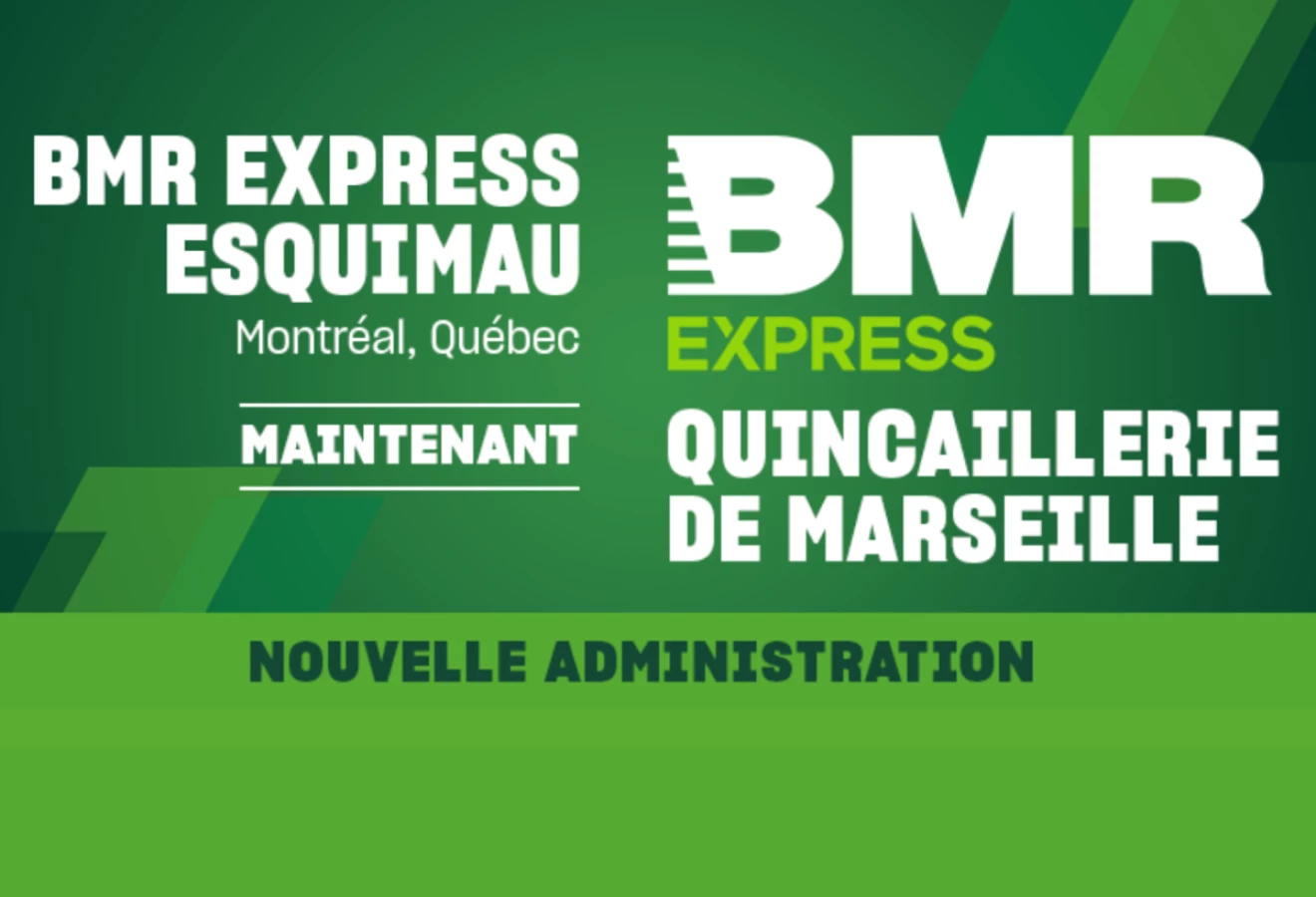 visuel changement de nom quincaillerie de marseille BMR express