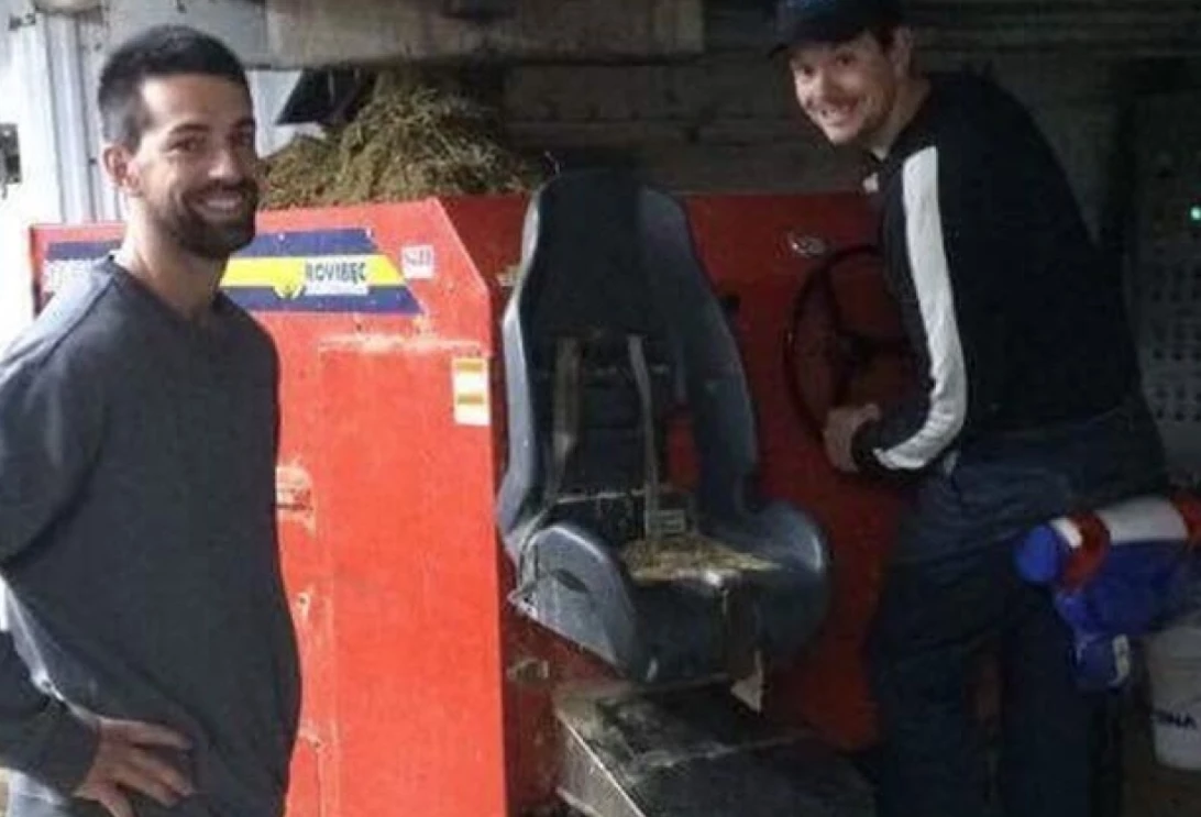 Les frères Frédéric et Nicolas Pelletier, propriétaires de la Ferme Dupotier