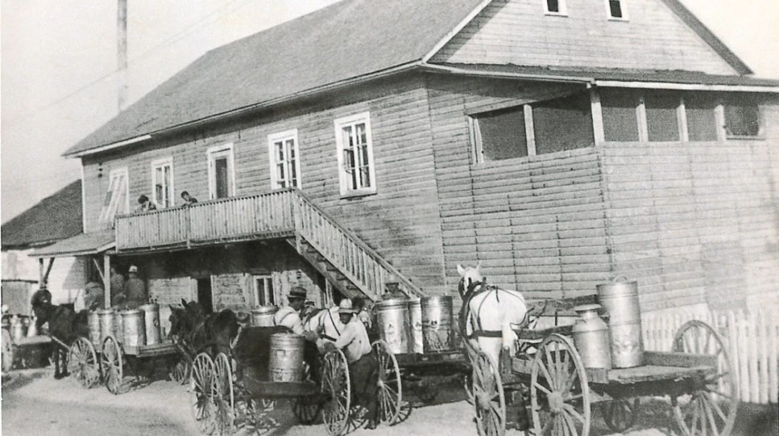 La fromagerie Perron de Saint-Prime en 1910