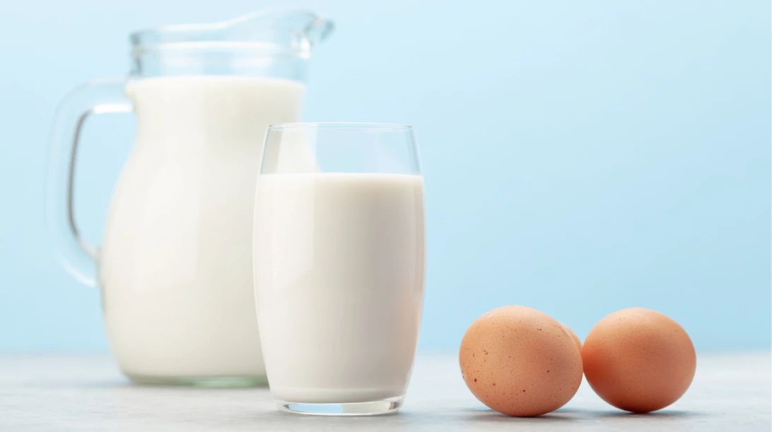 Du lait et des oeufs