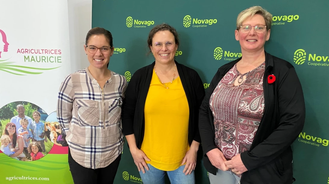 Katrine Venne, Cathy Fraser et Sophie Gendron