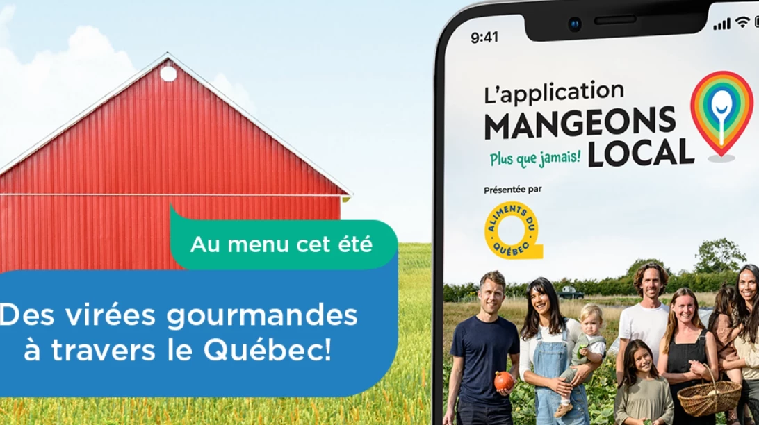 Visuel de la campagne mangeons local