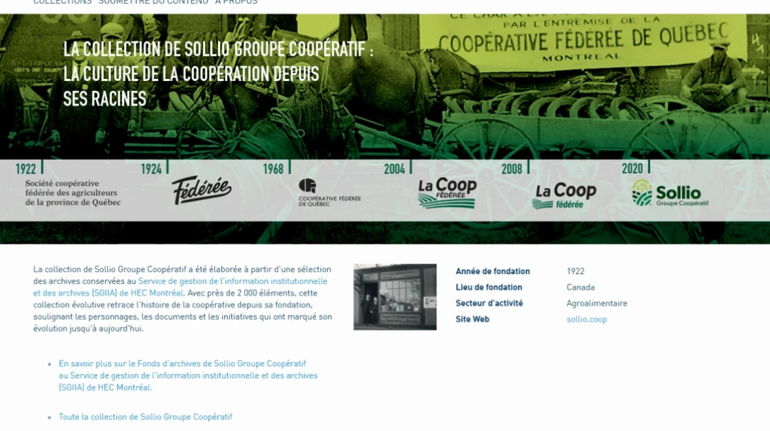 Capture d'écran HEC Montréal