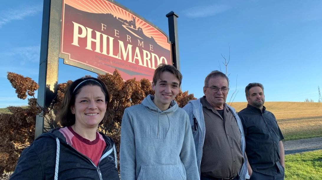 Marie-Ève, Miguel, Philippe et Dominic Véronneau