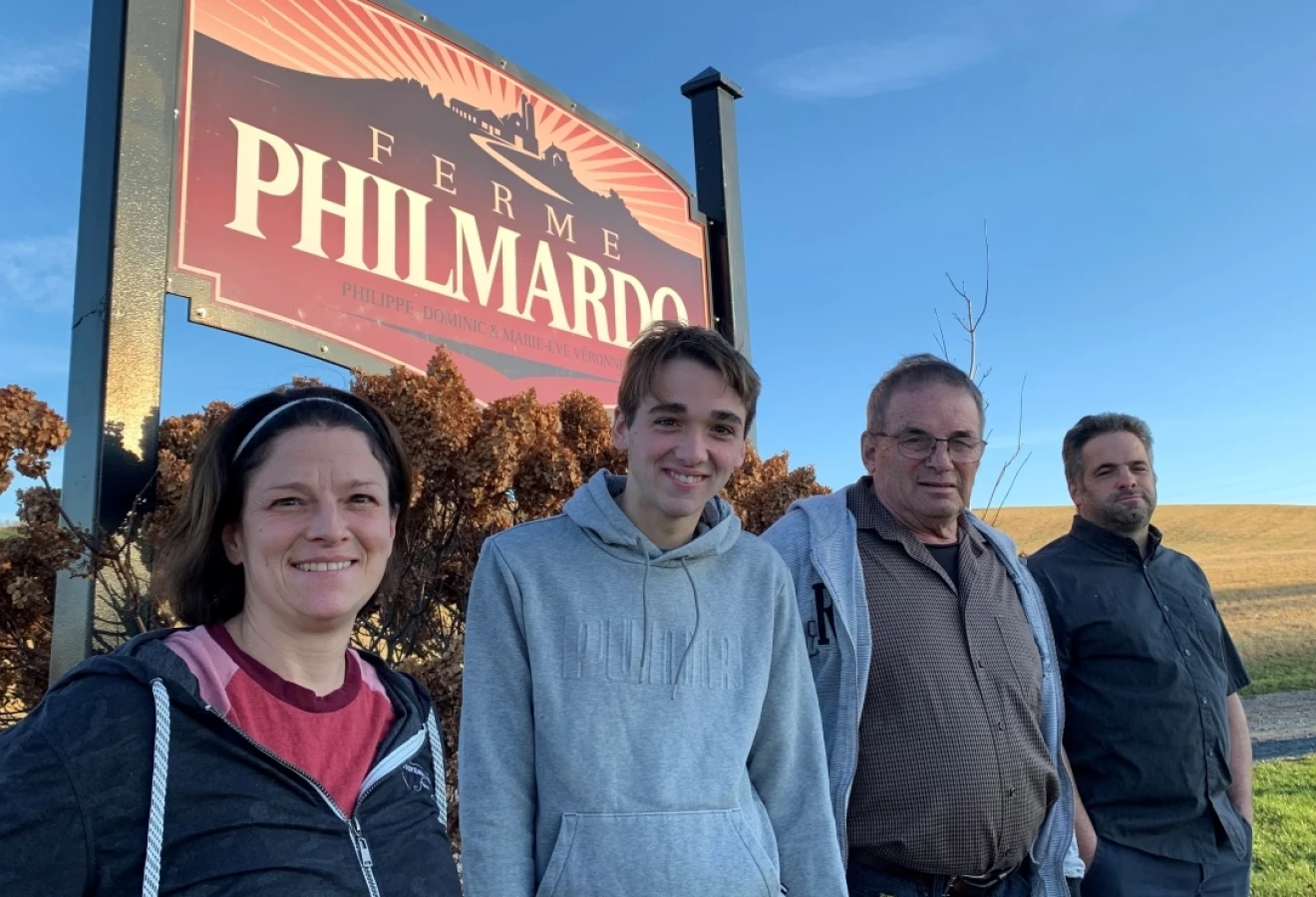 Marie-Ève, Miguel, Philippe et Dominic Véronneau