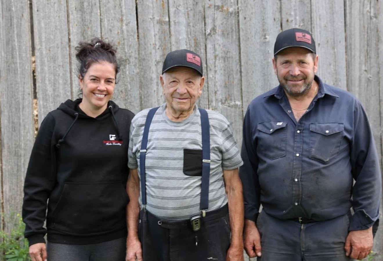 Mélissa Landry, Jérémie Lévesque et Gabriel Lévesque