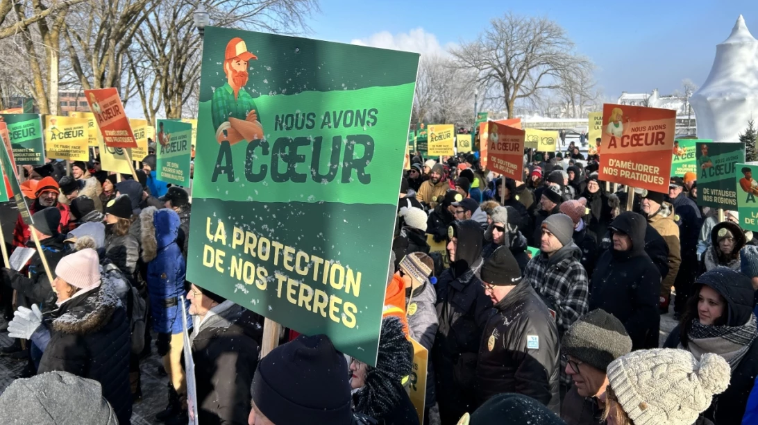  La Marche de la solidarité pour la relève agricole et l’avenir de nos fermes de l'UPA à Québec en 2023.