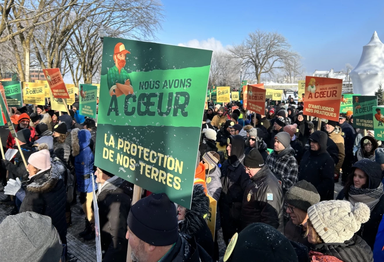  La Marche de la solidarité pour la relève agricole et l’avenir de nos fermes de l'UPA à Québec en 2023.