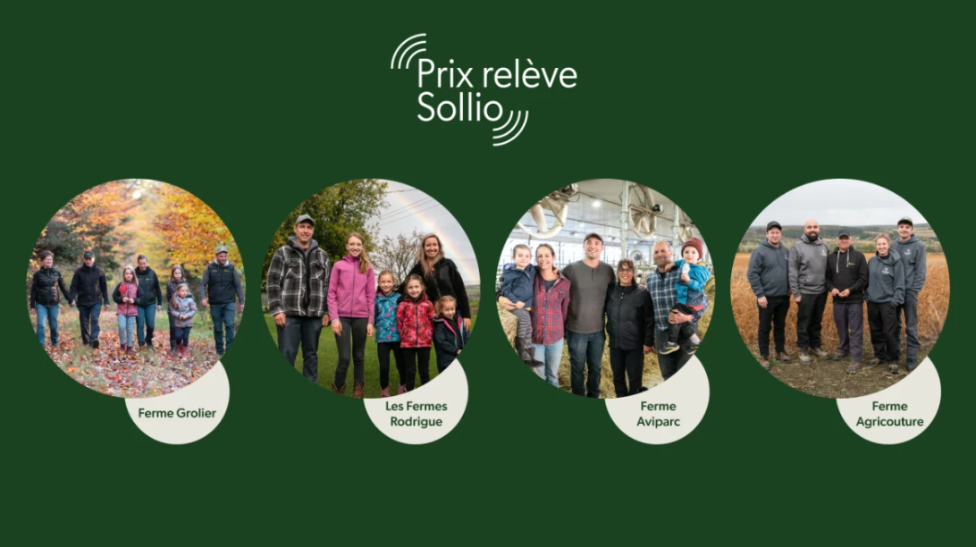 Finalistes du Prix relève Sollio 2023