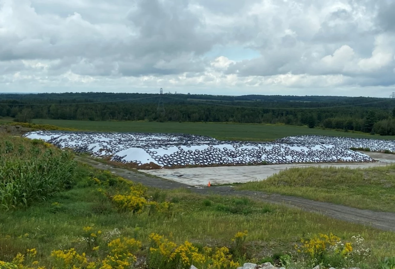 Meule d'ensilage