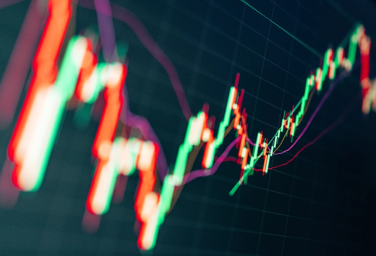 Lignes numériques qui montrent les variations des prix du marché