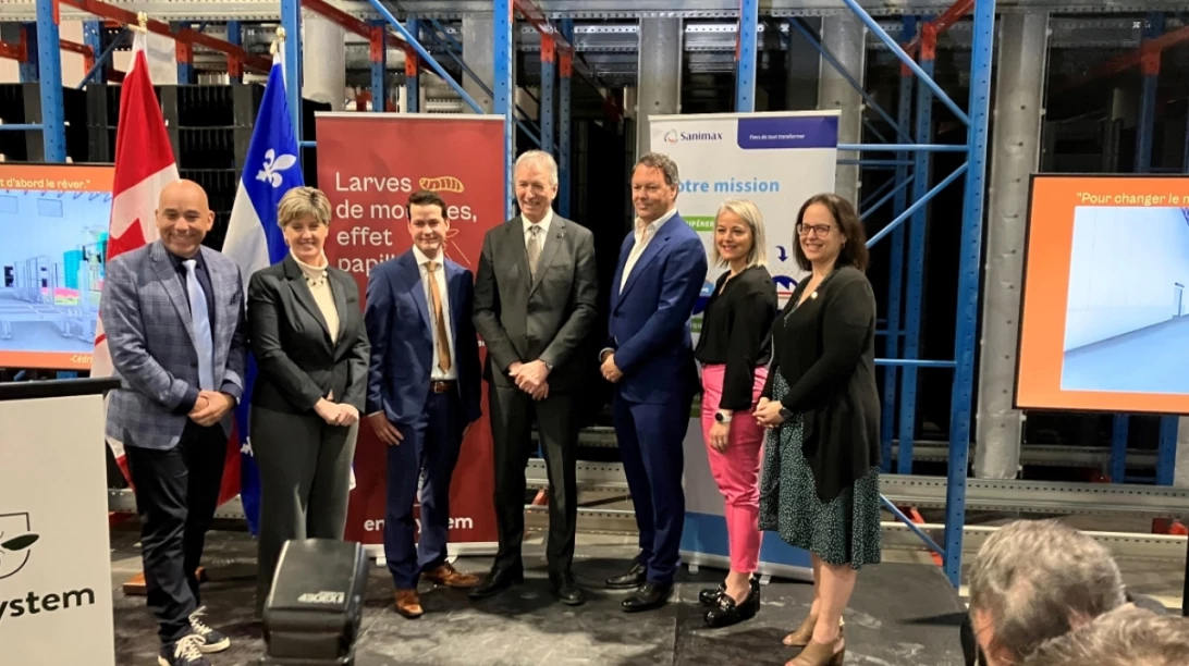 Lancement de la nouvelle usine d'Entosystem à Drummondville