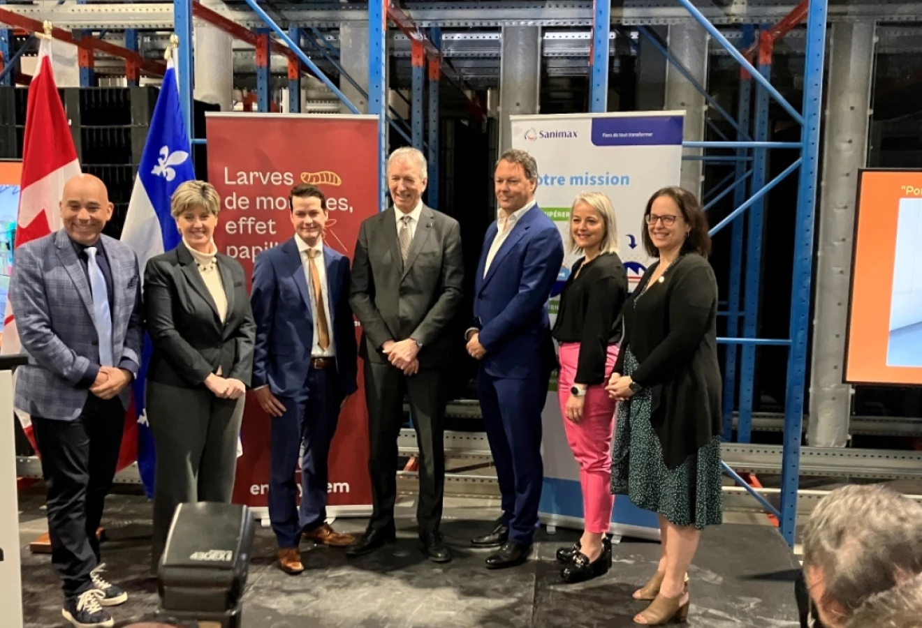 Lancement de la nouvelle usine d'Entosystem à Drummondville