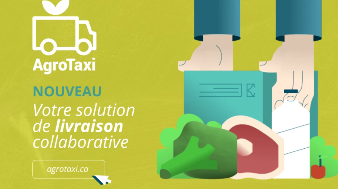 Visuel d'AgroTaxi par La Table agroalimentaire de la Chaudière-Appalaches (TACA)