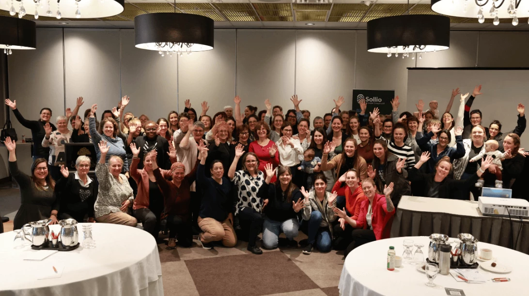 Groupe de participantes du Colloque des coopératrices 2025