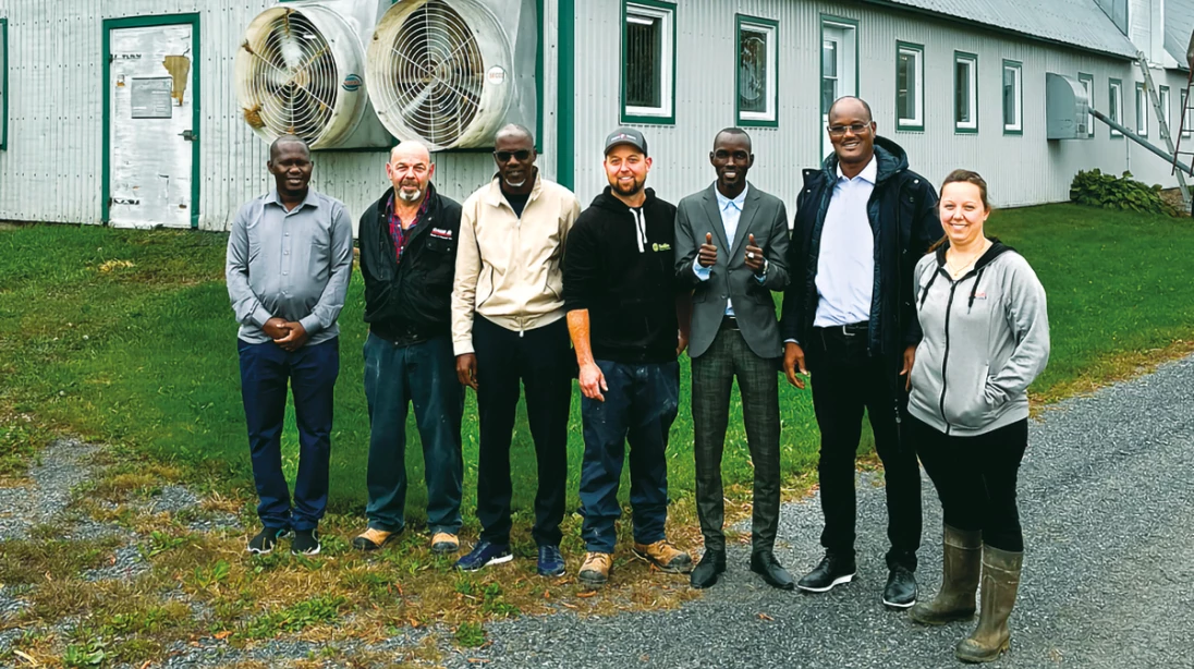 La délégation sénégalaise avec Agiska