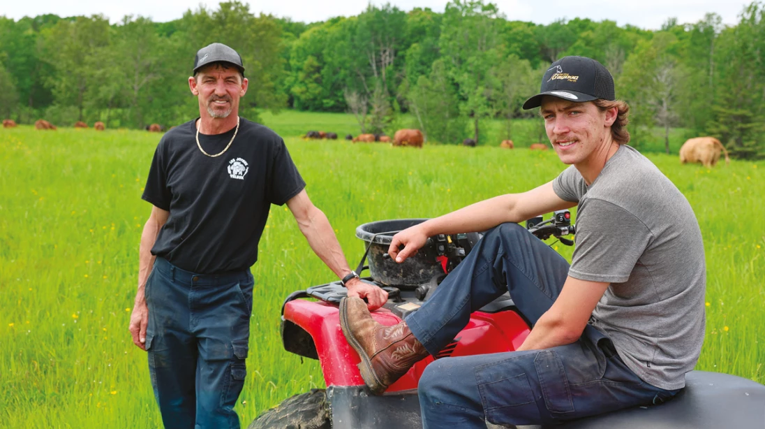 Claude et Anthony de la Ferme Claude Thouin