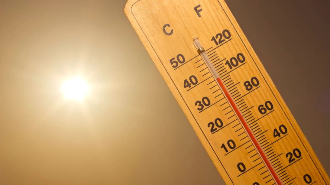 Un thermomètre et le Soleil