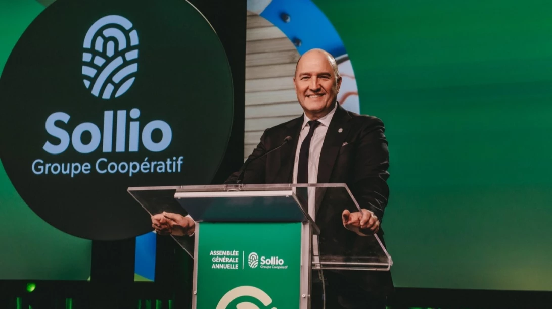 Pascal Houle, chef de la direction de Sollio Groupe Coopératif, à l'AGA 2025