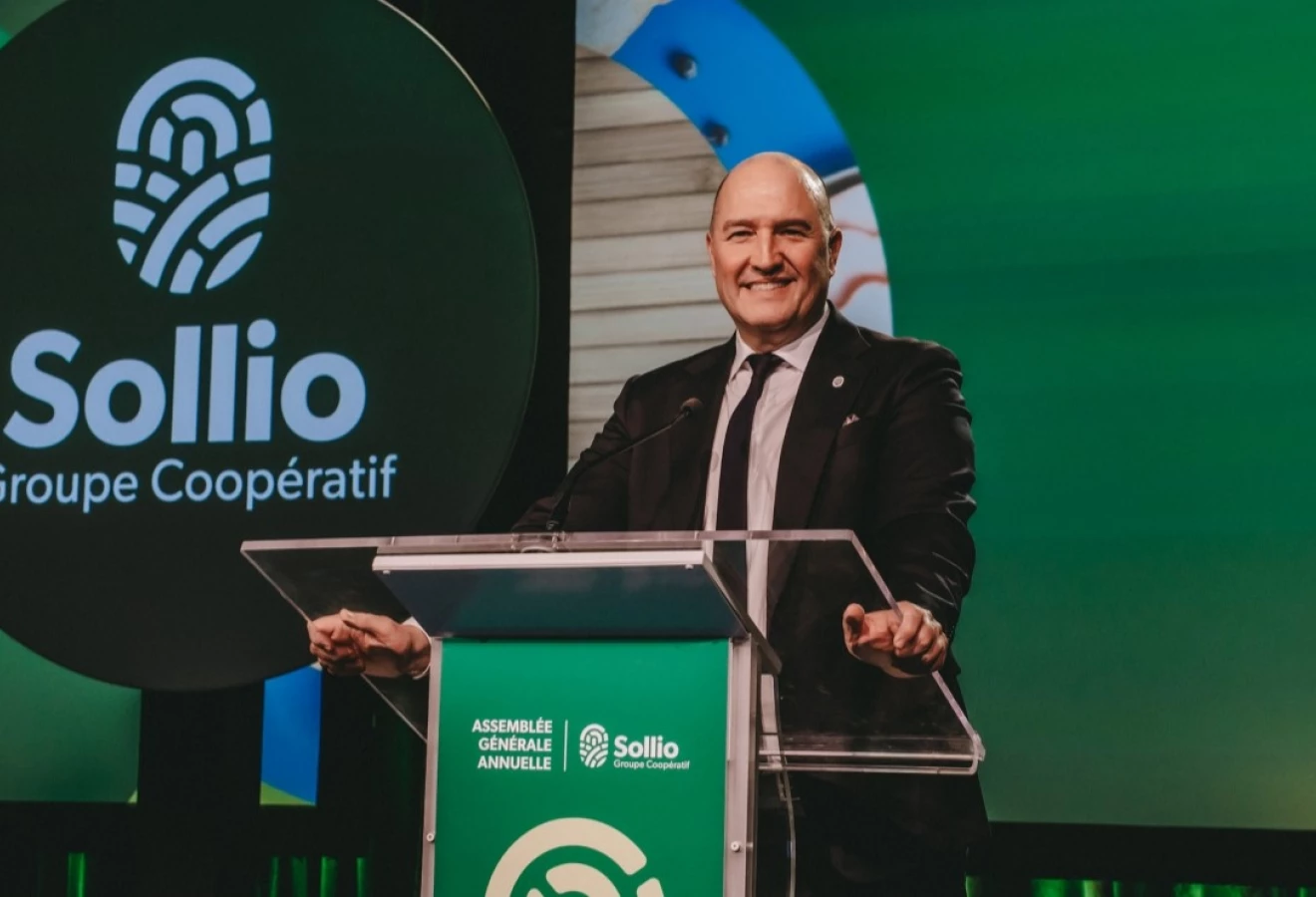 Pascal Houle, chef de la direction de Sollio Groupe Coopératif, à l'AGA 2025