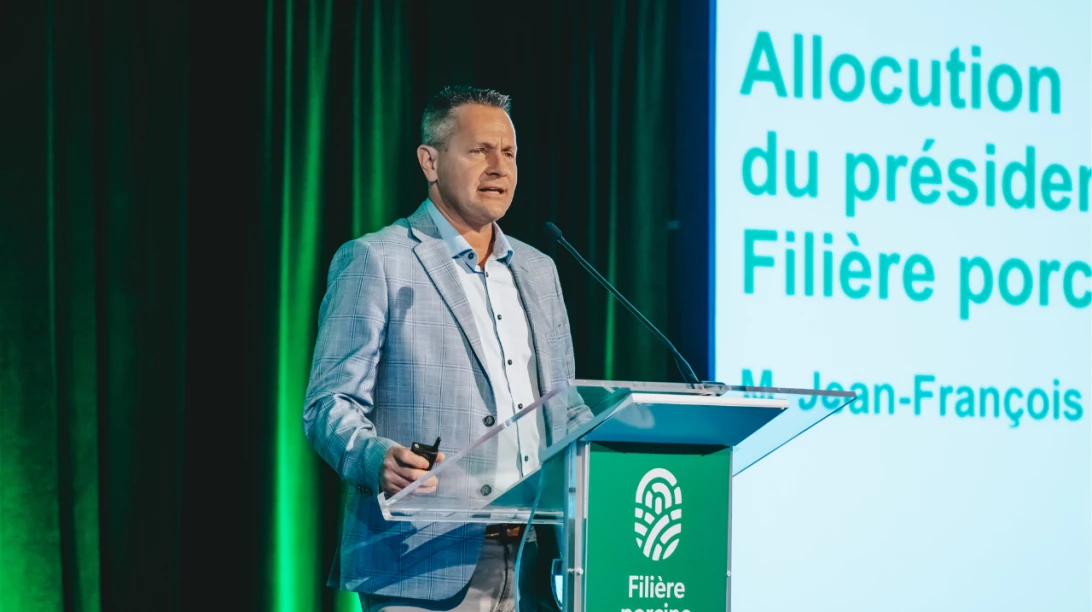 Jean-François Roy, président de la Filière porcine coopérative